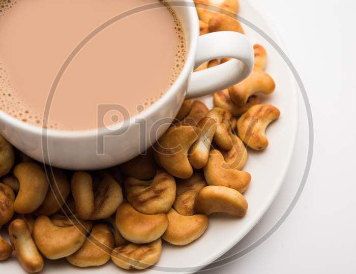 Cashew / Kaju shape biscuit was popular in childhood, tastes best with hot tea