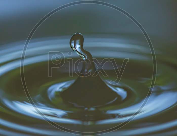 Creative Form Water Drop And Splash