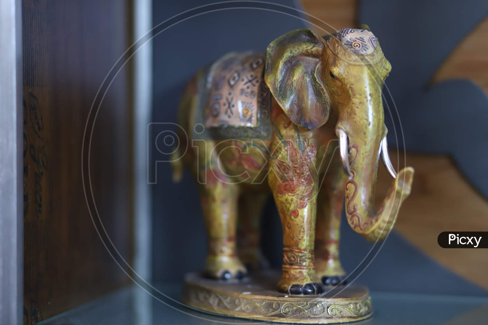 Traditional Hand Made Wooden Craft Elephant
