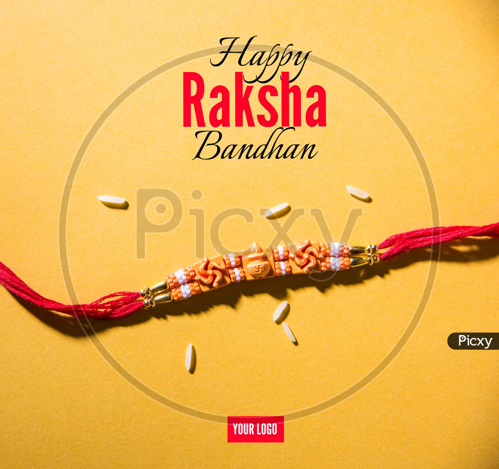Happy Raksha Bandhan /Rakhi Greeting Card using Designer thread, Diya, Pooja Thali, Gift box, Indian Paper Currency notes and sw