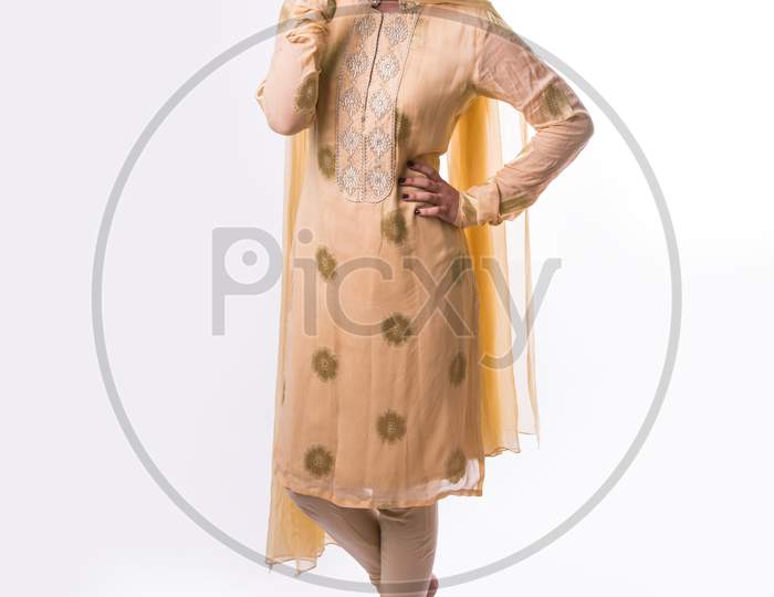 Indian young women / girl in traditional wear / salwar kameez
