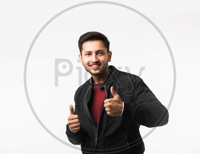 Man showing Thumbs or Ok Sign