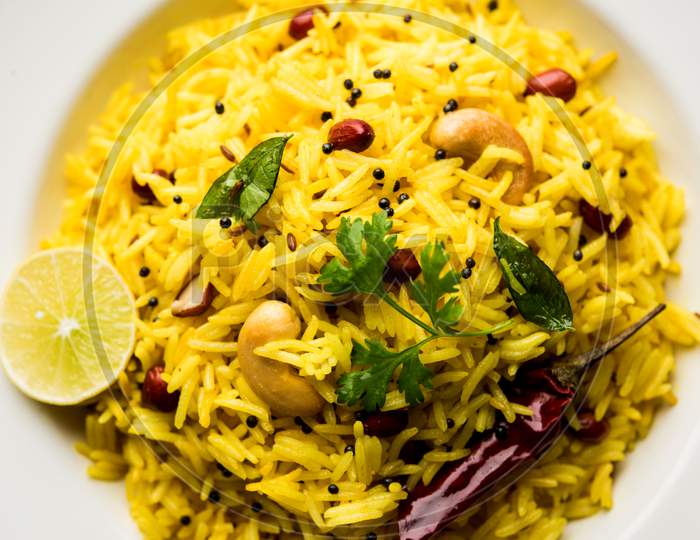 Lemon Rice / Fodnicha bhat