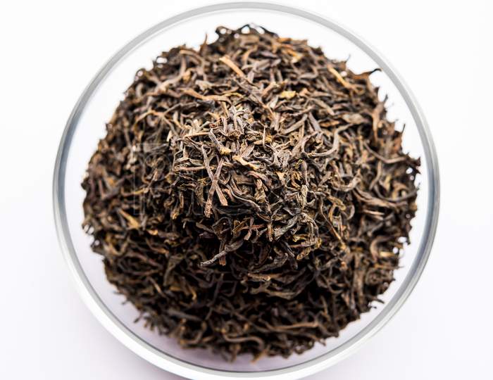 Black Tea Powder or dry dust used for making hot tea