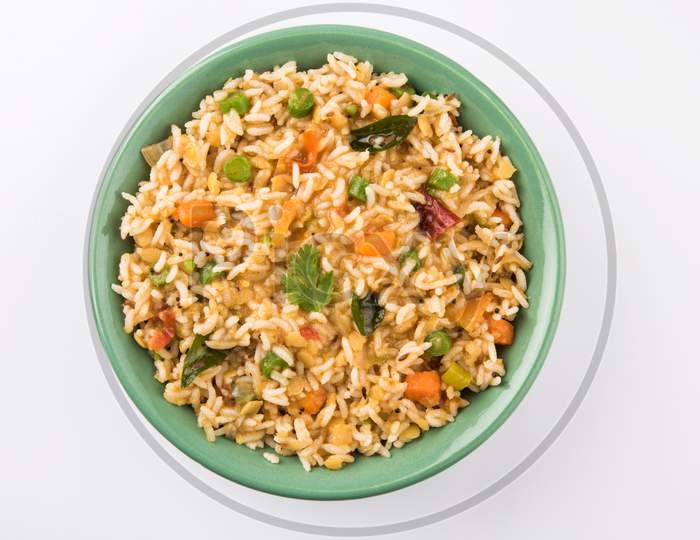 sambar Rice or sambhar rice or khichadi
