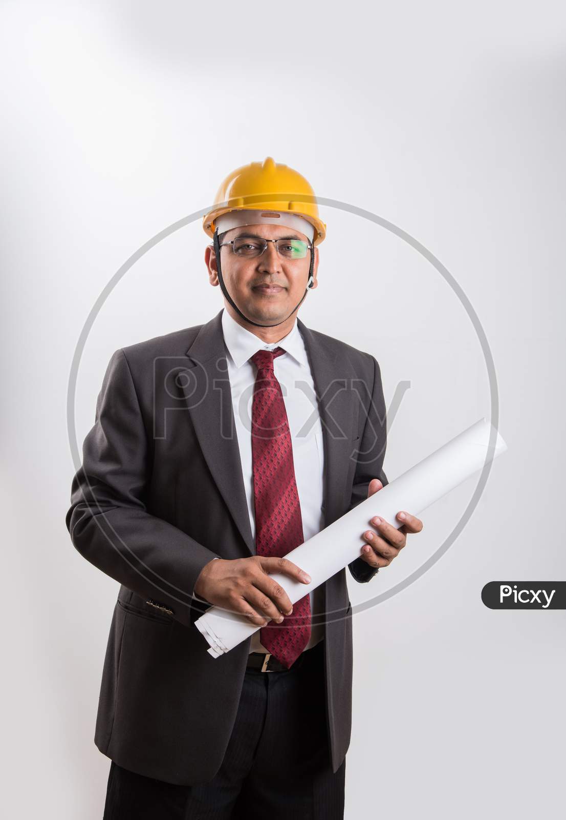 Indian handsome construction engineer / architect