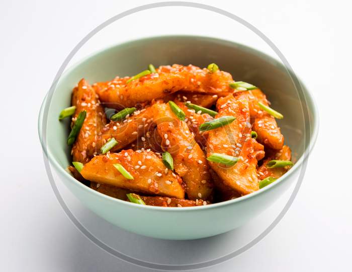 Honey Chilli Potato is a popular Indian Chinese food