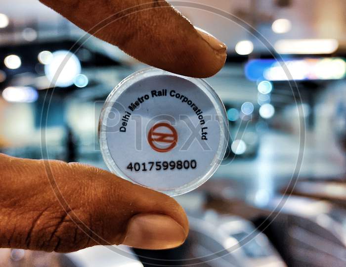 The Delhi metro pass coin