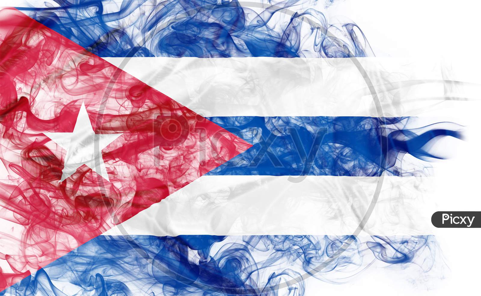 Smoky Flag Of Cuba