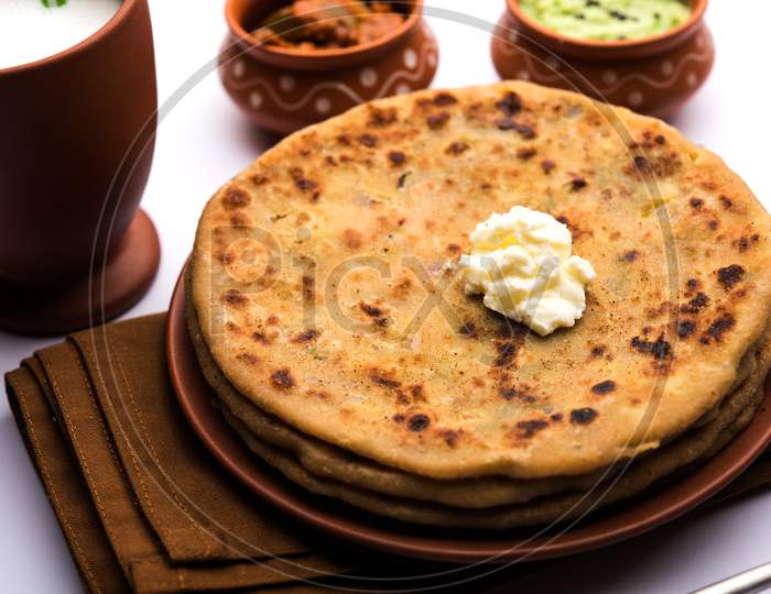 Aloo Paratha with Lassi