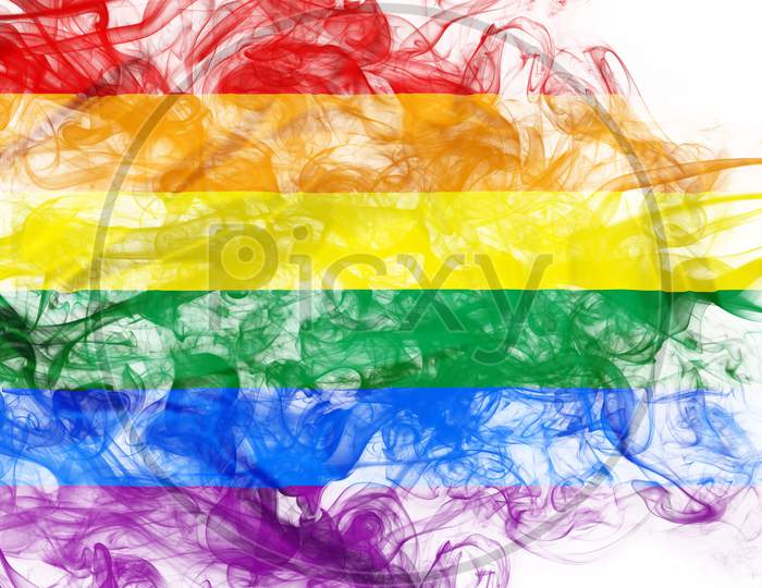 Smokey Rainbow Flag