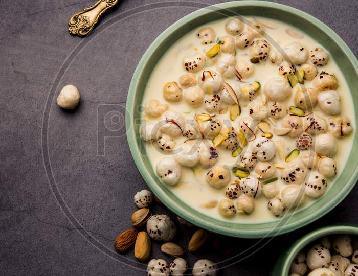 Makhana Kheer / Foxnut Pudding / Lotus Seed Payasam