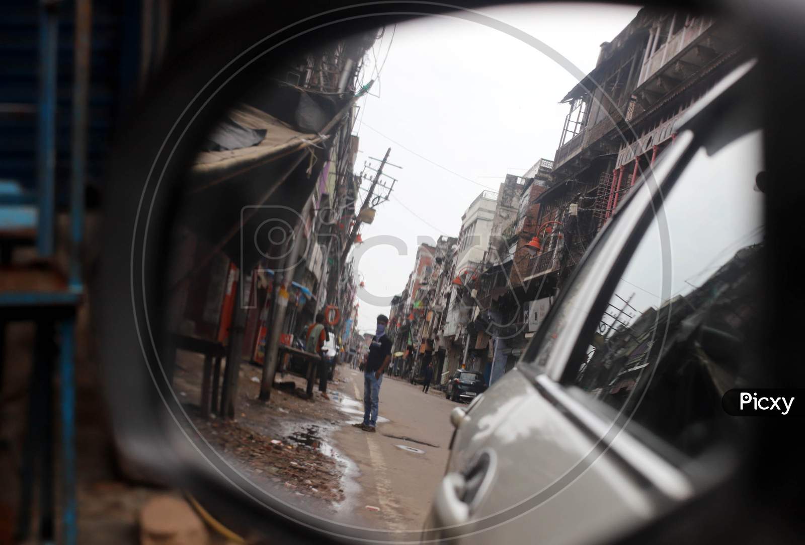 A view of the closed market during the lockdown in Prayagraj, Uttar Pradesh on July 12, 2020