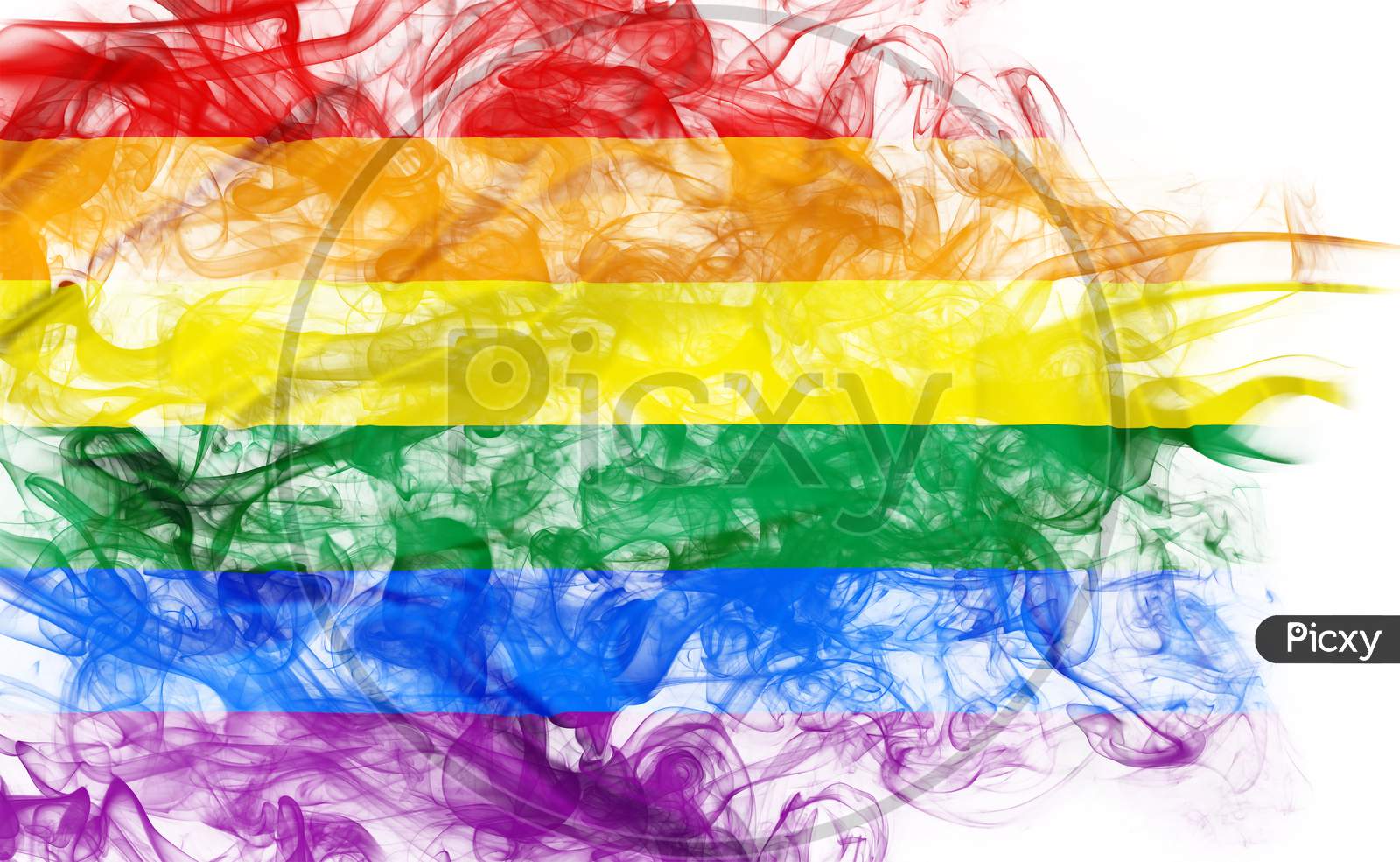 Smokey Rainbow Flag