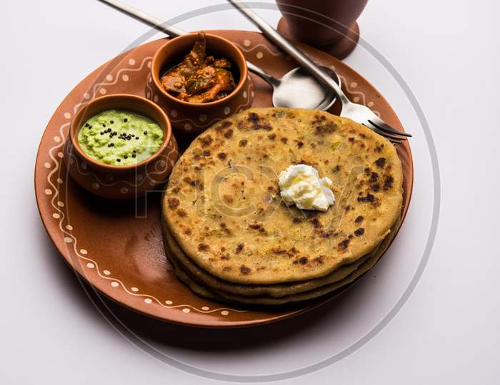 Aloo Paratha with Lassi