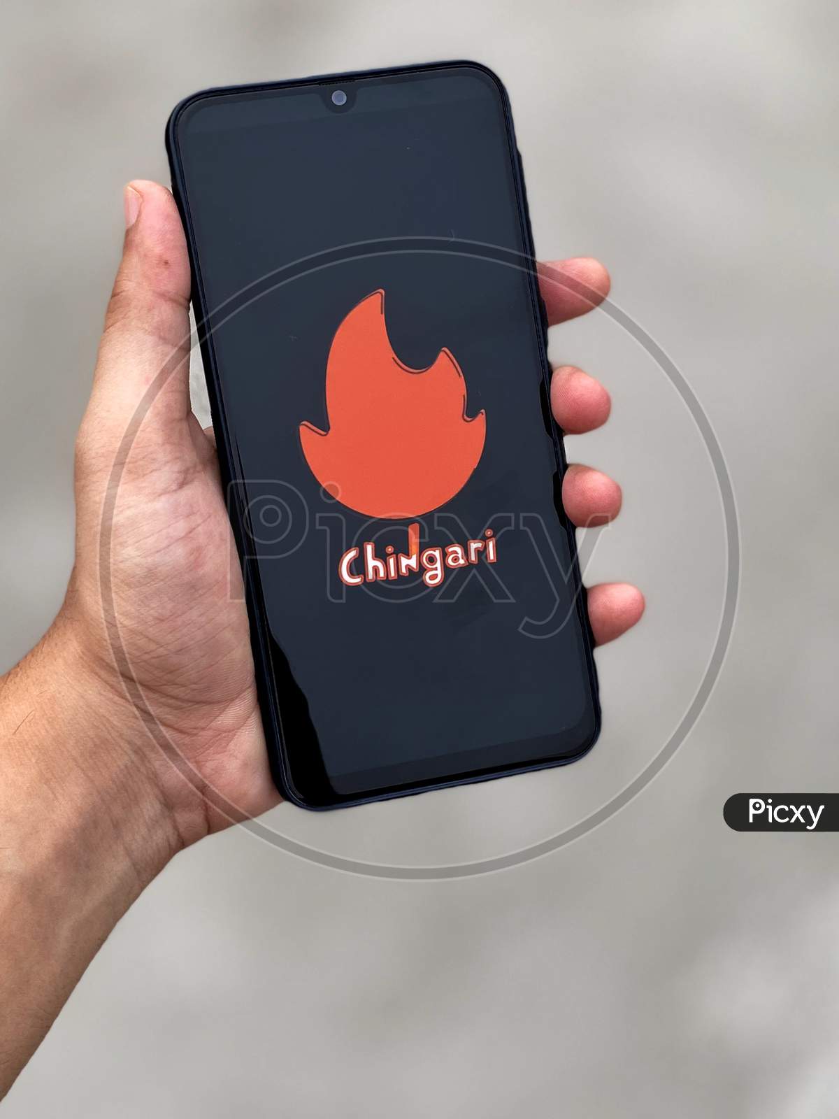 Illustration of Made in India short video Application, Chingari