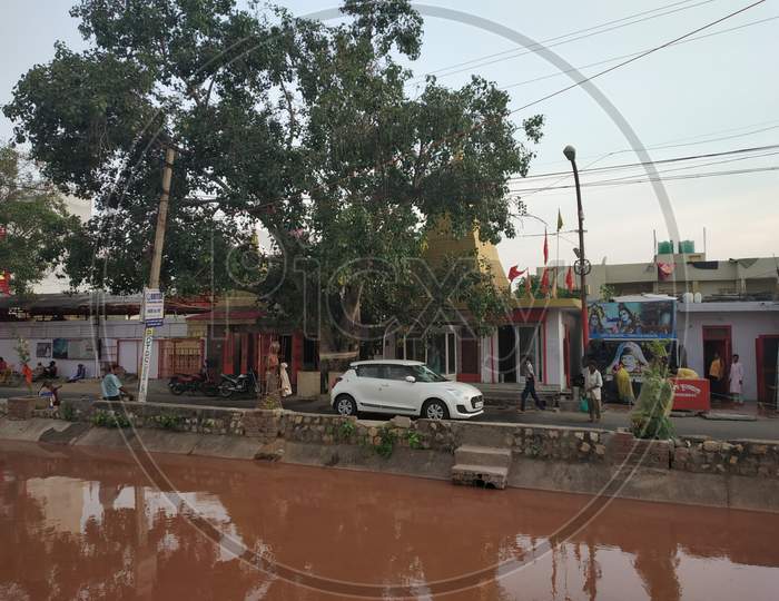 view of a temple by the roadside during unlock India