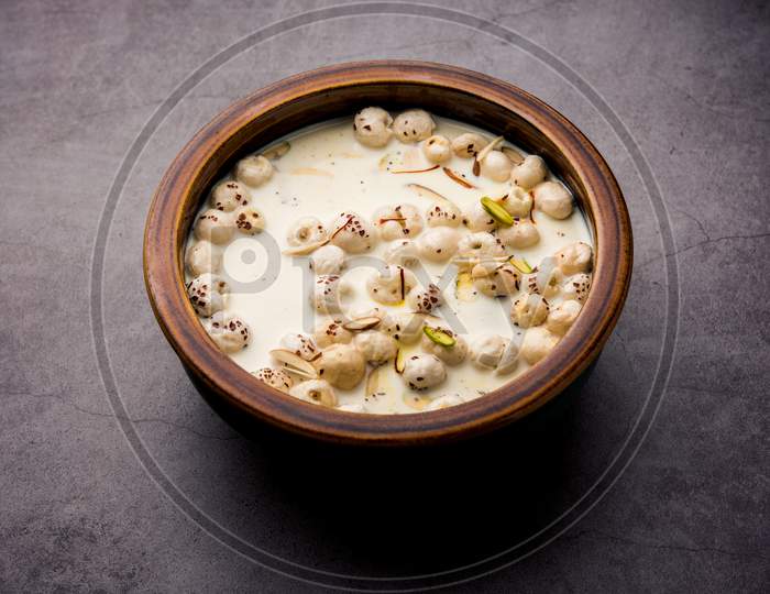 Makhana Kheer / Foxnut Pudding / Lotus Seed Payasam