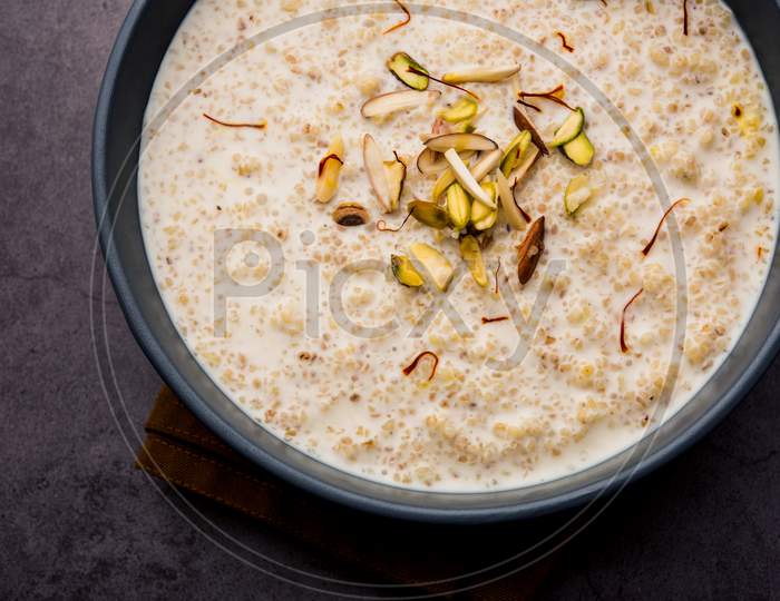 Daliya Kheer / dalia kheer / Broken Wheat Payasam or pudding