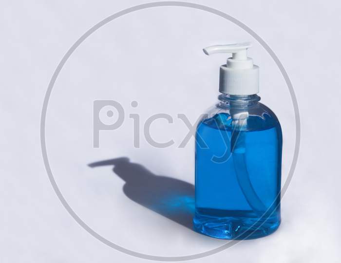 Isolated sanitizer with white background