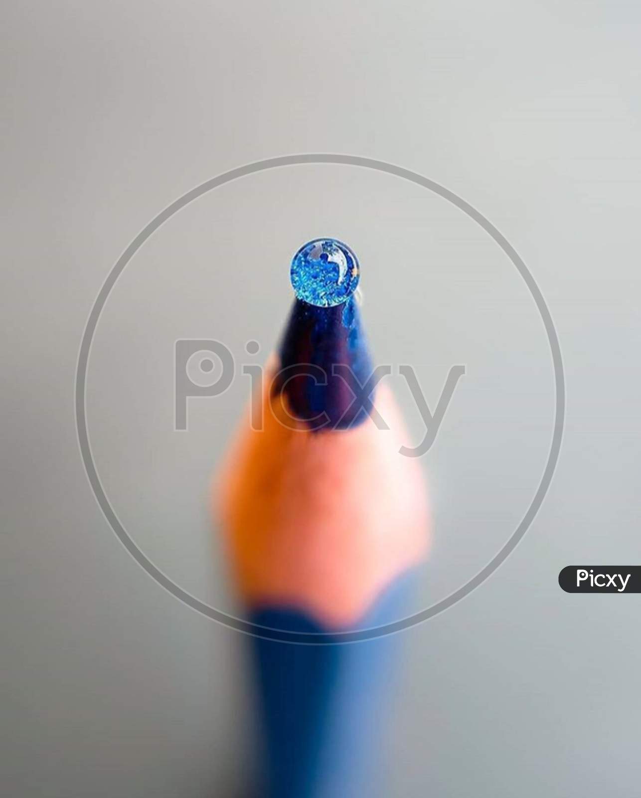 Macro photography of a pencil