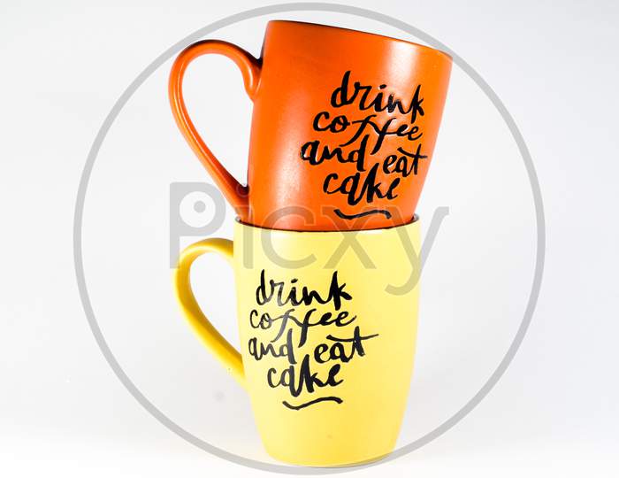 Solid Color Coffee Mug With A Quote Written On It