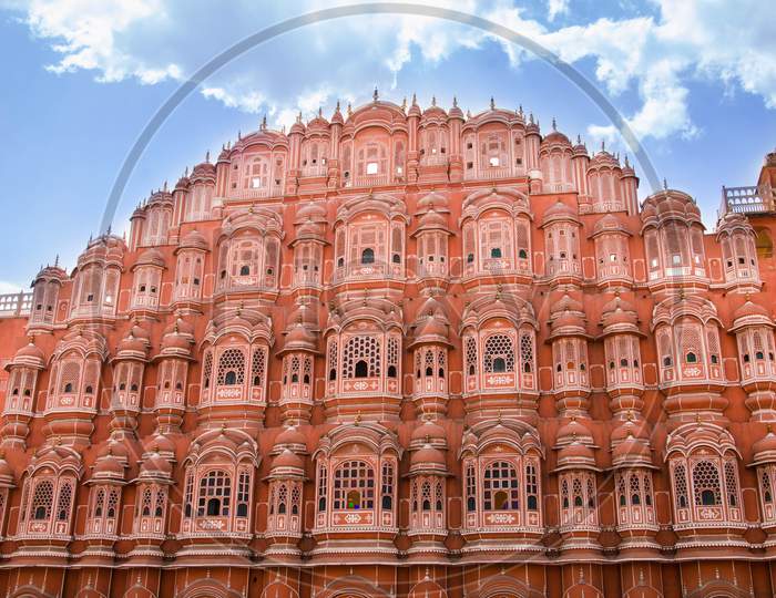 Palace With Windows Called Hawa Mahal