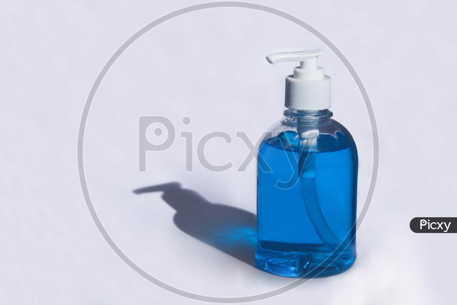 Isolated sanitizer with white background