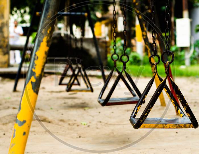 Swing In A Park For Children