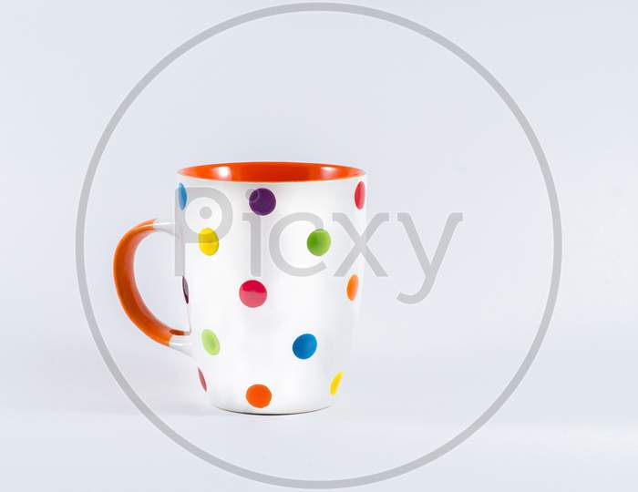 Beautiful Coffee Mug With Colorful Spots