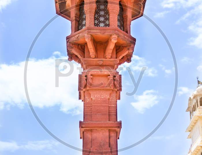 Lamp Tower In The Center Of Palace