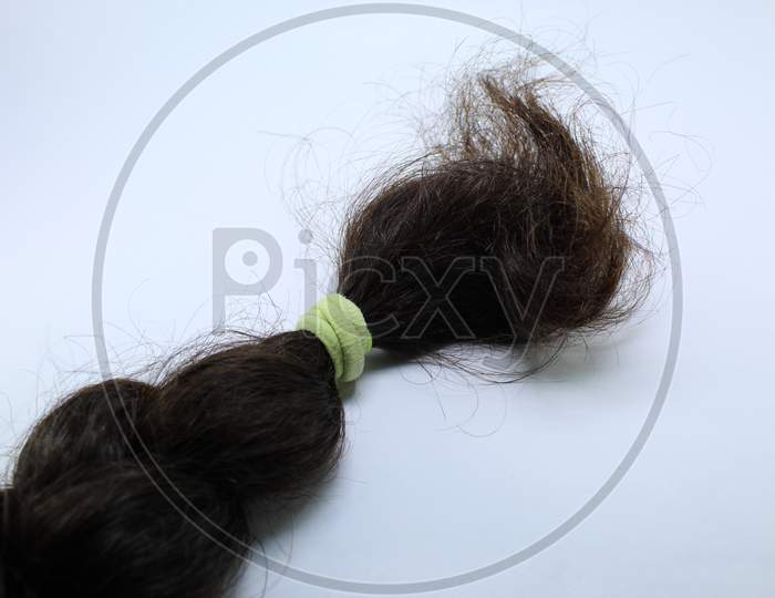 tangled hair