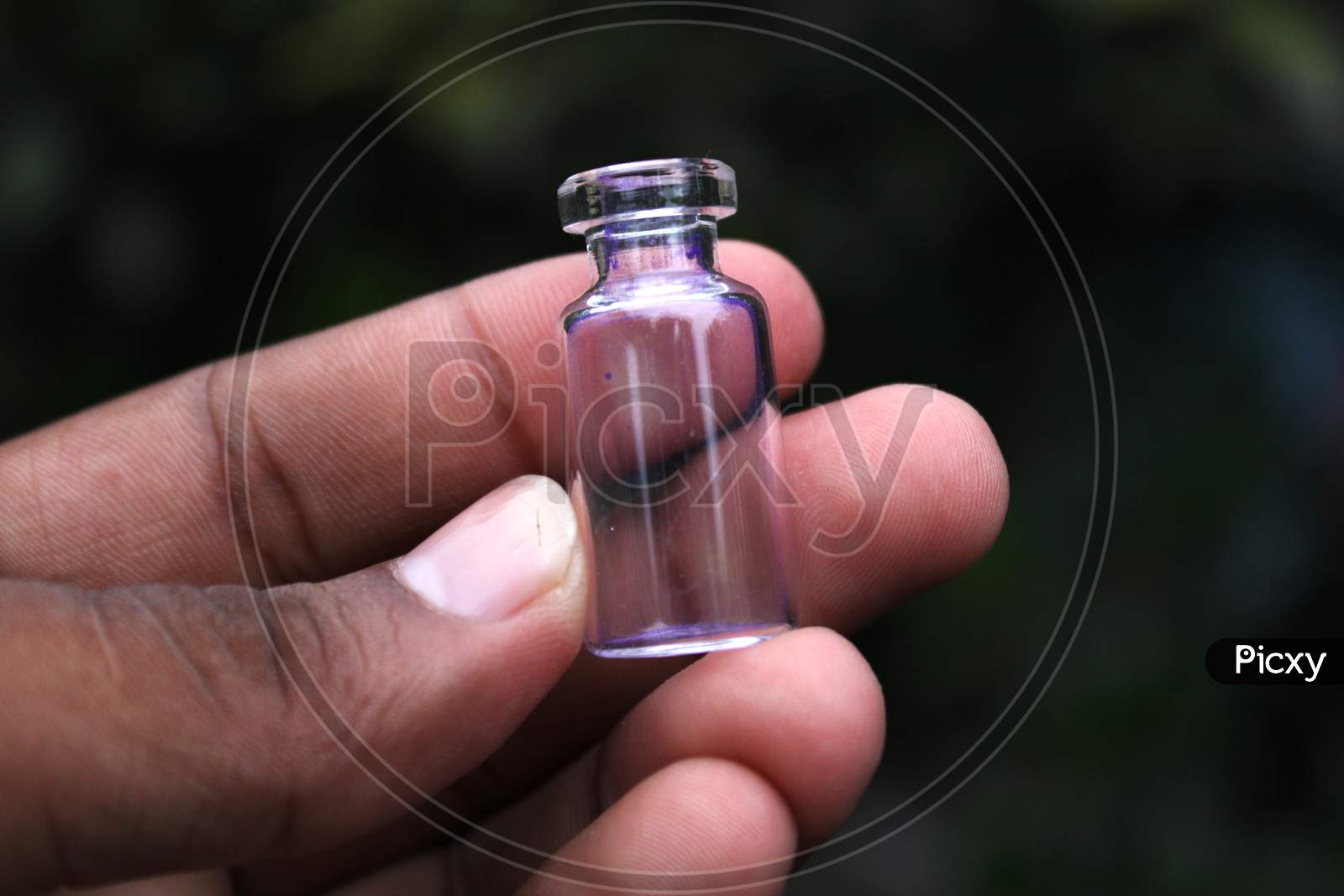 Blank water glass bottle natural photo