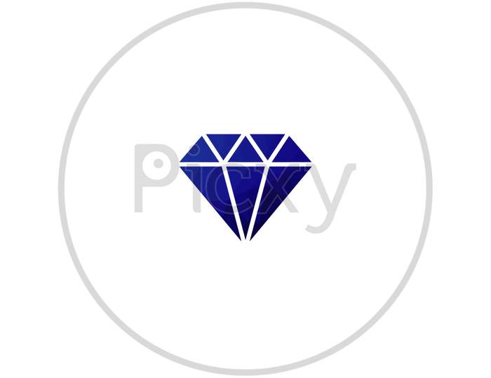Diamond shape art logo illustration. New 2020