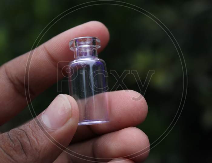 Blank water glass bottle natural photo