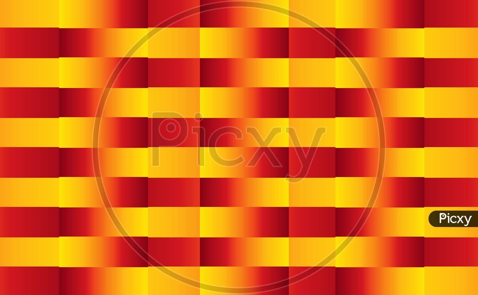 Image of Red yellow Gradient Square, rectangle shapes composition geometric  abstract background. Gradient checked seamless repeating pattern. 3d  Illustration For Wallpaper, Banner, Background, Card, 