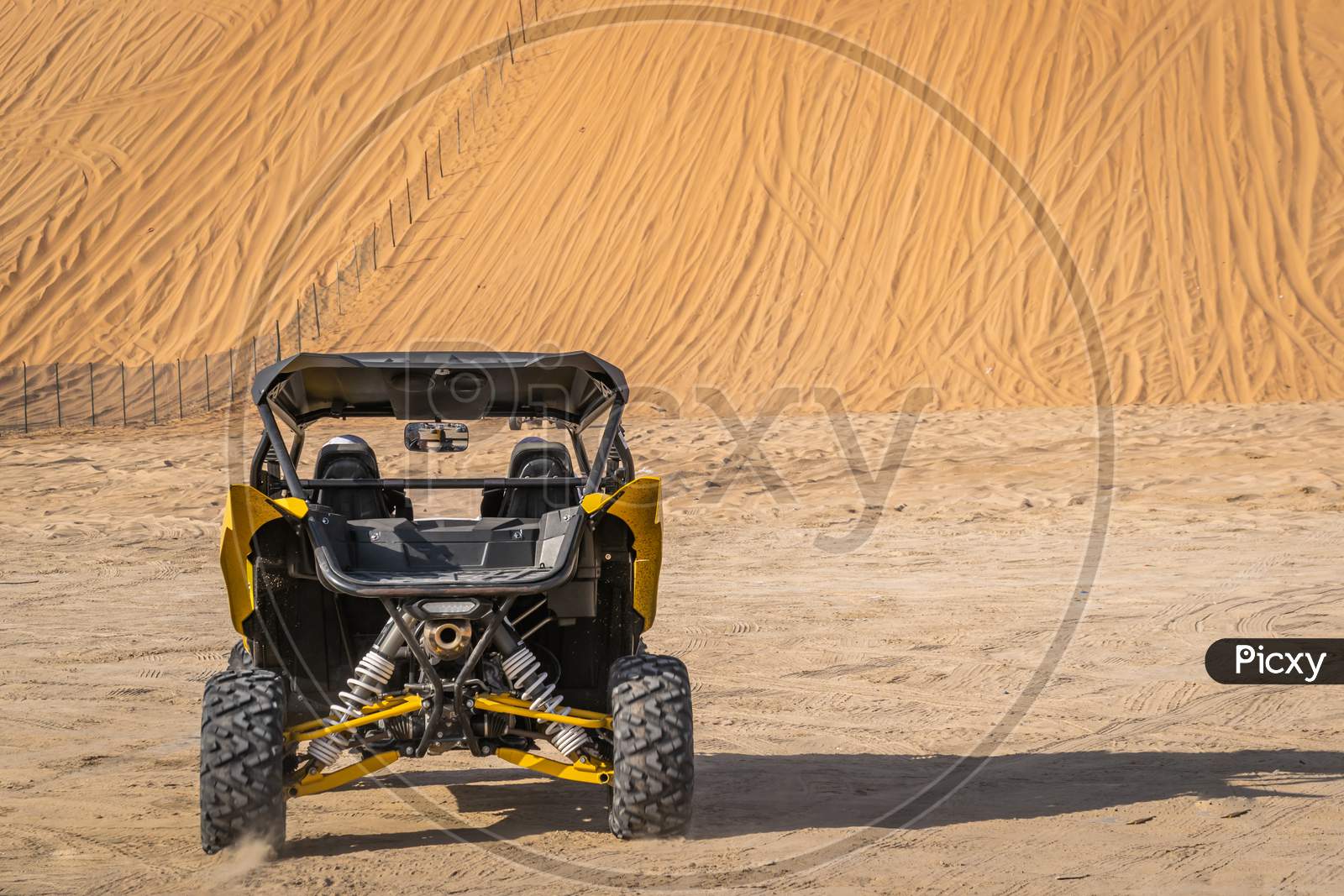 The Desert Patrol Vehicle Called Called The Fast Attack Vehicle Ready For Racing In Liwa Desert, Abu Dhabi,