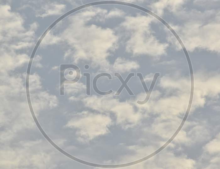 Beautiful Blue Sky With Clouds In Background
