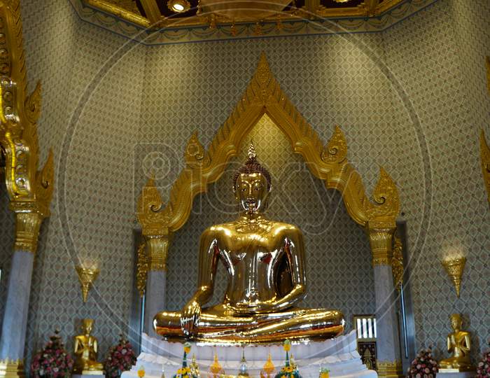 The Golden Buddha Of The Wat Traimit Withayaram Worawihan, Bangkok, Thailand