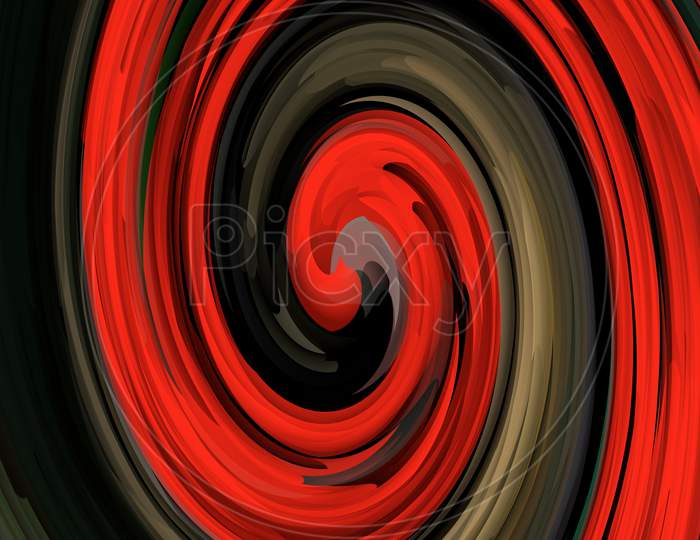 Rounding Frame Red And Olive Color Art Texture Raster Image Digital Creation Graphic Vector Abstract.