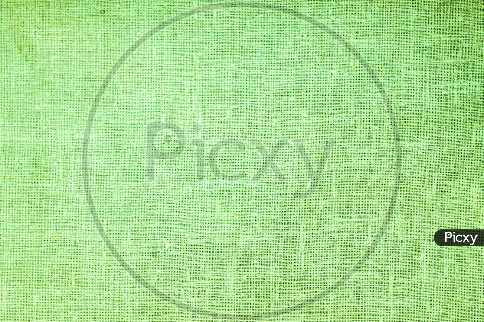 Green Fabric Texture Backgrounder, Fabric Pattern.