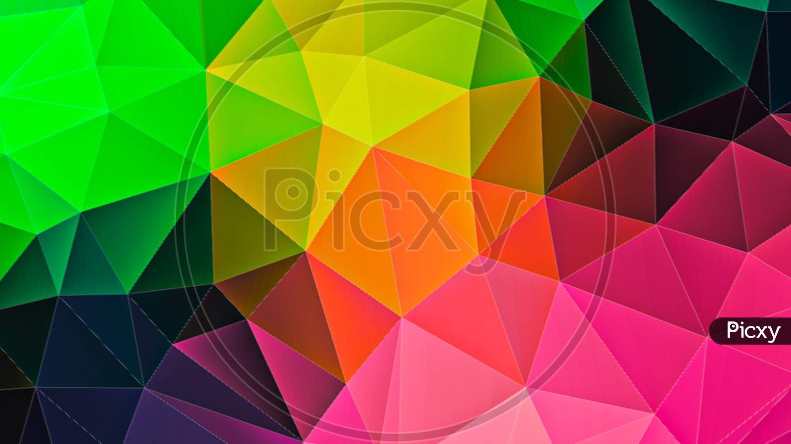 Image of Triangle Geometrical Multi Color Background.-YI992041-Picxy