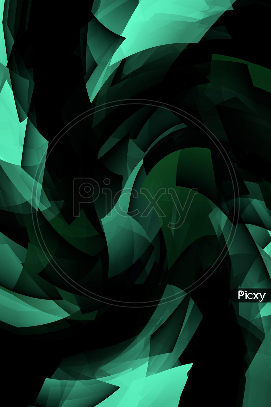 Rounding Frame Green Art Texture Raster Image Digital Creation Graphic Vector Abstract.