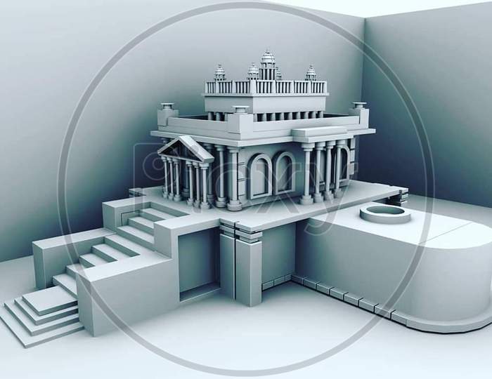 A temple model