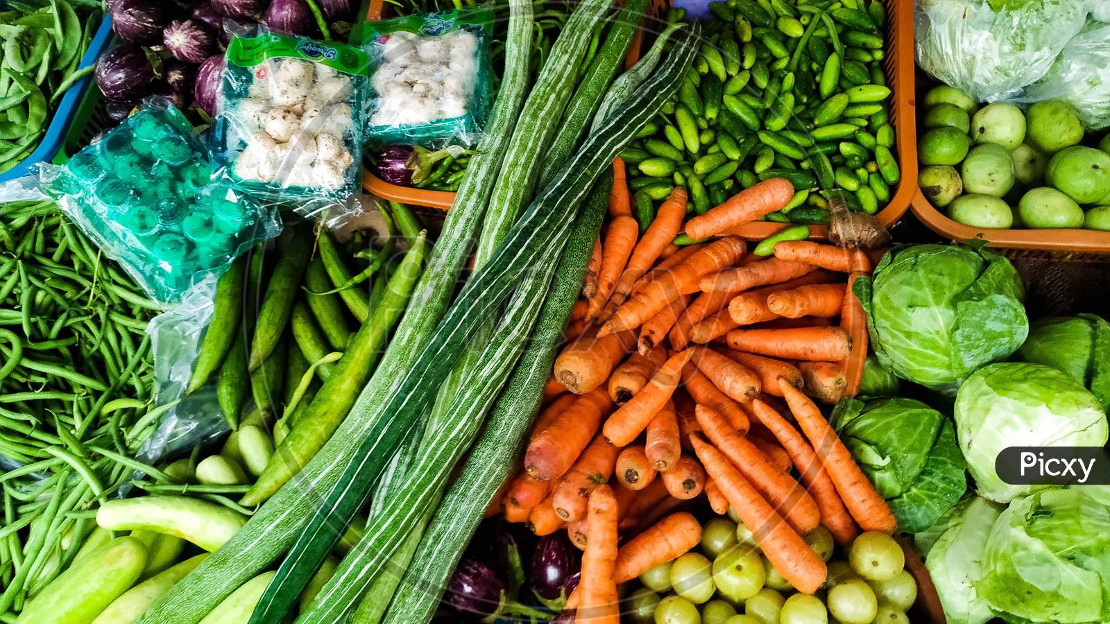 Green Vegetables, Multi Colored Vegetables