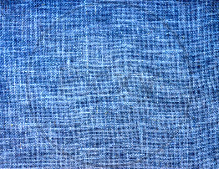 Blue Fabric Texture Backgrounder, Fabric Pattern.