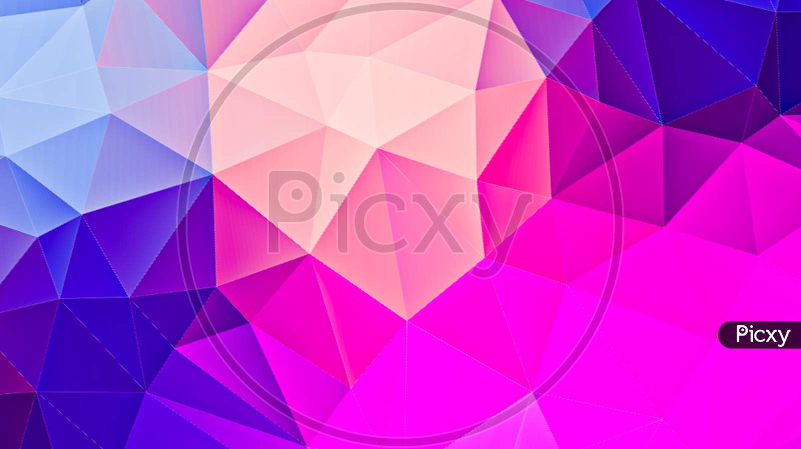 Triangle Geometrical Multi Color Background.