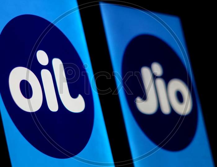 Image of JIO logo with Refection as oil - Concept of Data is New oil ...