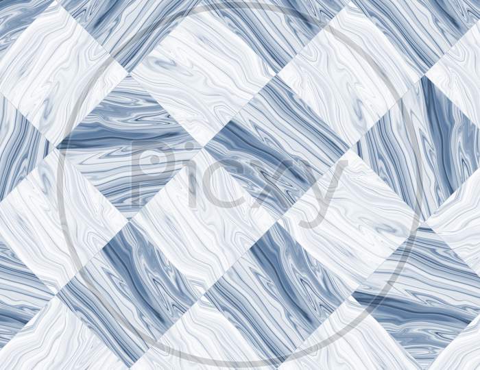 Blue and white marble tiles texture
