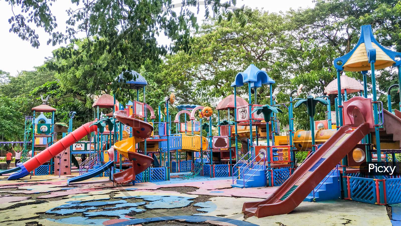 Empty Children Park, Effect of Lockdown in Mumbai.